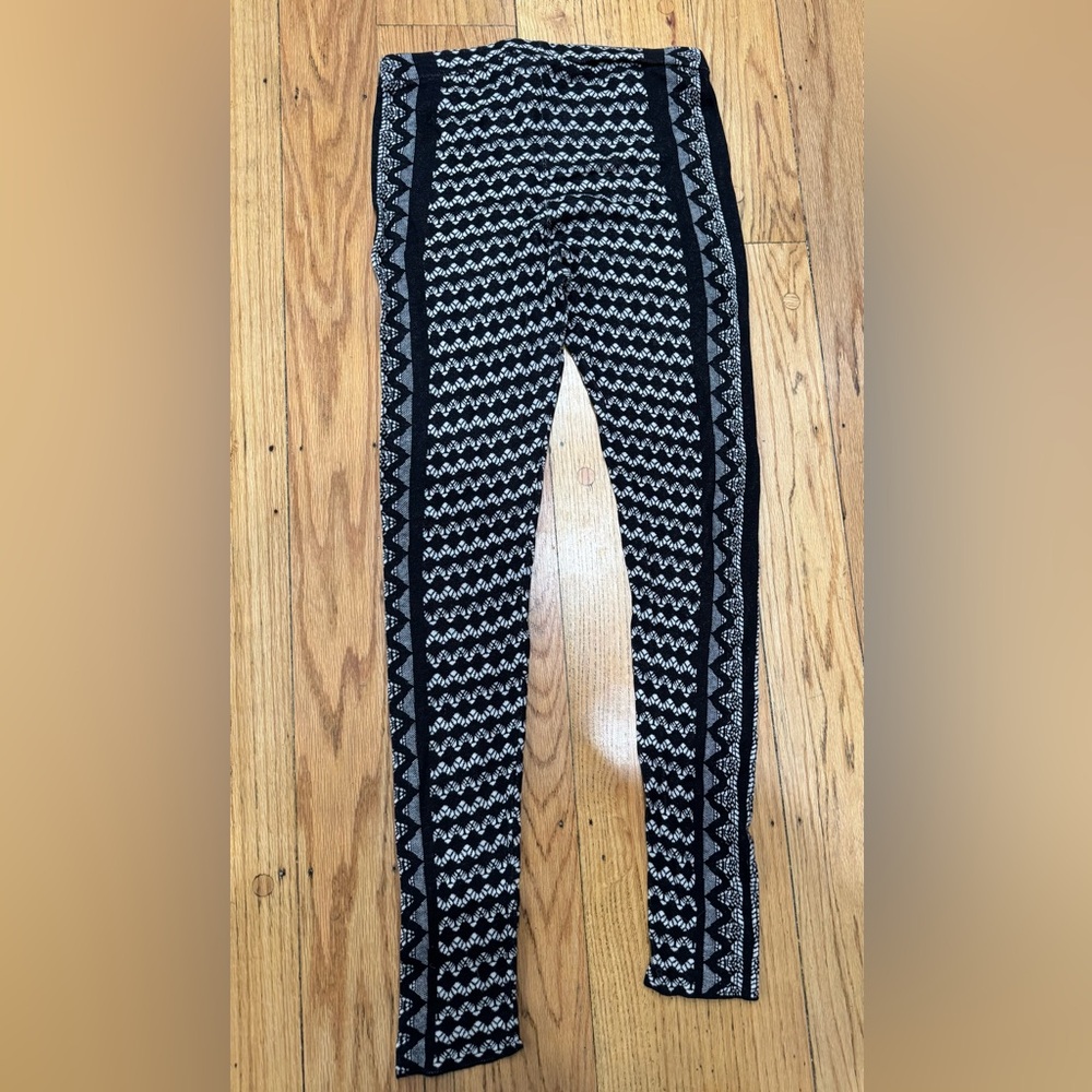 BCBGMAXAZRIA Women’s Black Knit Silk Blend Pants – Size M – Textured Pattern - Picture 7 of 7